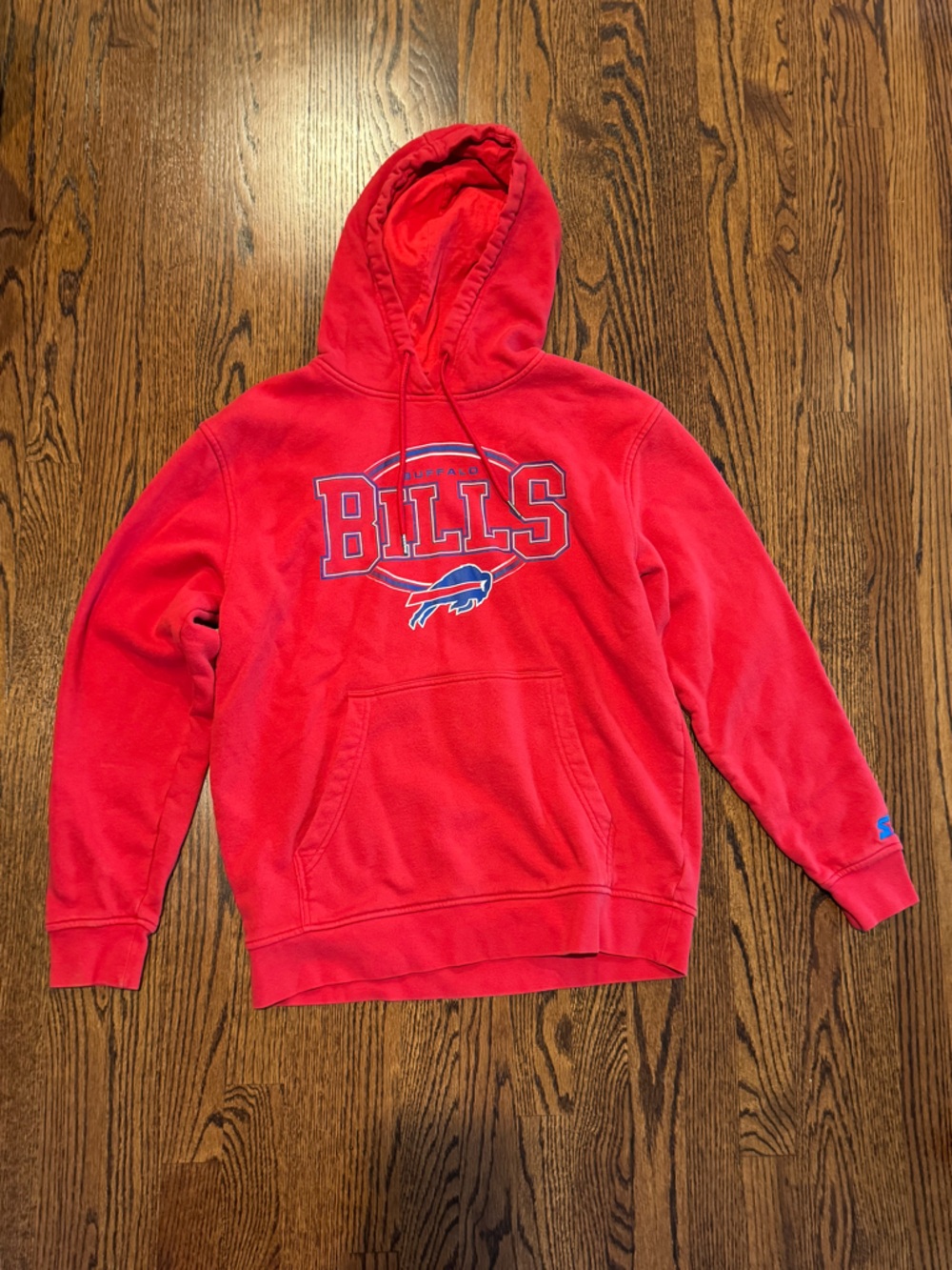 Men’s Buffalo Bills Red hood sweatshirt size medium